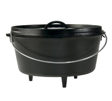 L12DCO3 Lodge 8 qt. Deep Camp Dutch Oven w/ Lid