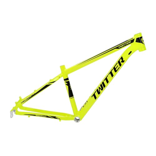 Mountain Bike Frame 27.5er 29er Aluminum Alloy Hardtail Frame 15/17/19” Disc Brake QR 135mm BB 68mm Internal Routing XC Off-Road Adult Bike Frame(Color:Orange,Size:27.5/29"*17")