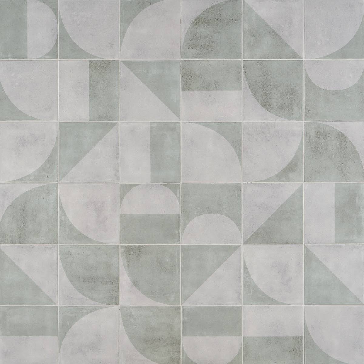 Brando Green 8x8 Matte Porcelain Tile, Backsplash, Wall and Floor