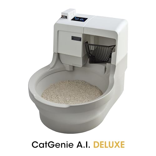 CatGenie A.I. Deluxe Self-Cleaning, Fully-Flushing, Automatic Cat Litter Box-New