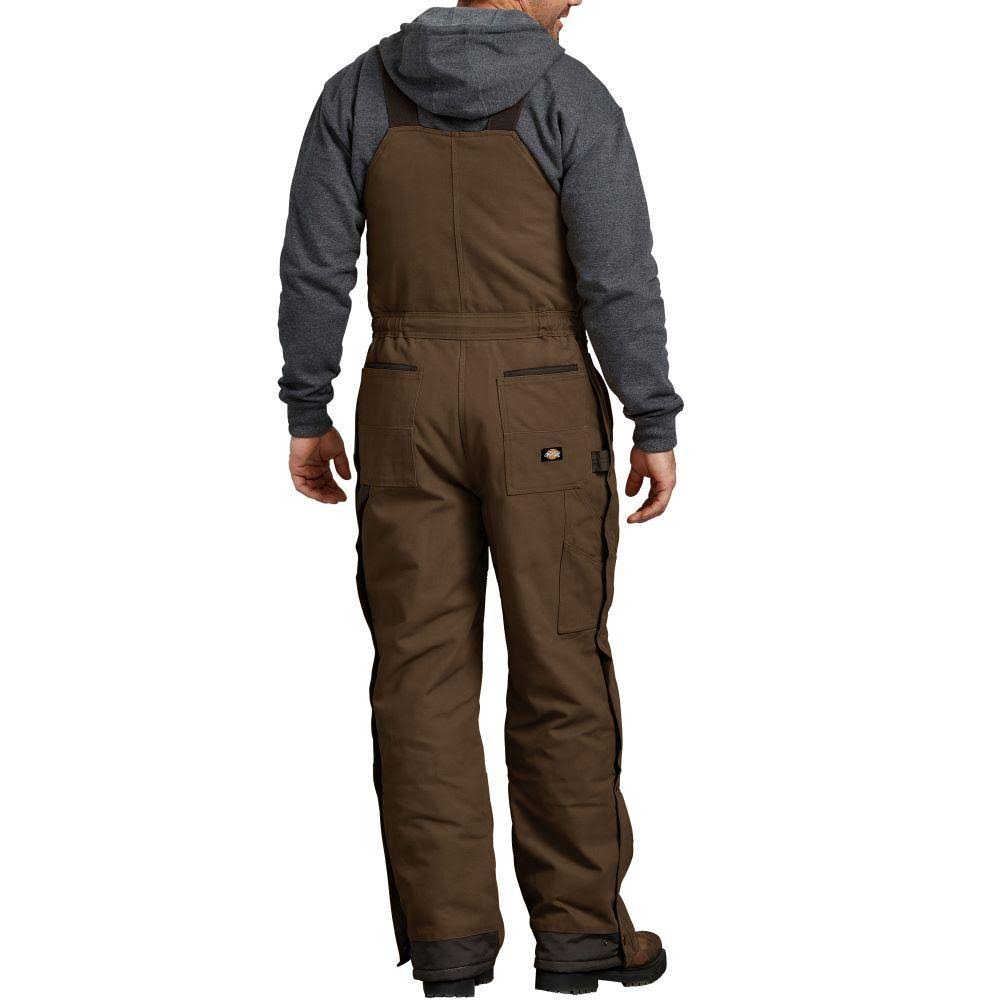 &Dickies& Men&s Insulated Sanded Duck Bibs - Timber Brown L