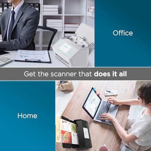 ScanSnap iX2500 Wireless or USB High-Speed Cloud Enabled Document, Photo & Receipt Scanner with Large Touchscreen and 100 Page Auto Document Feeder for Mac or PC, White