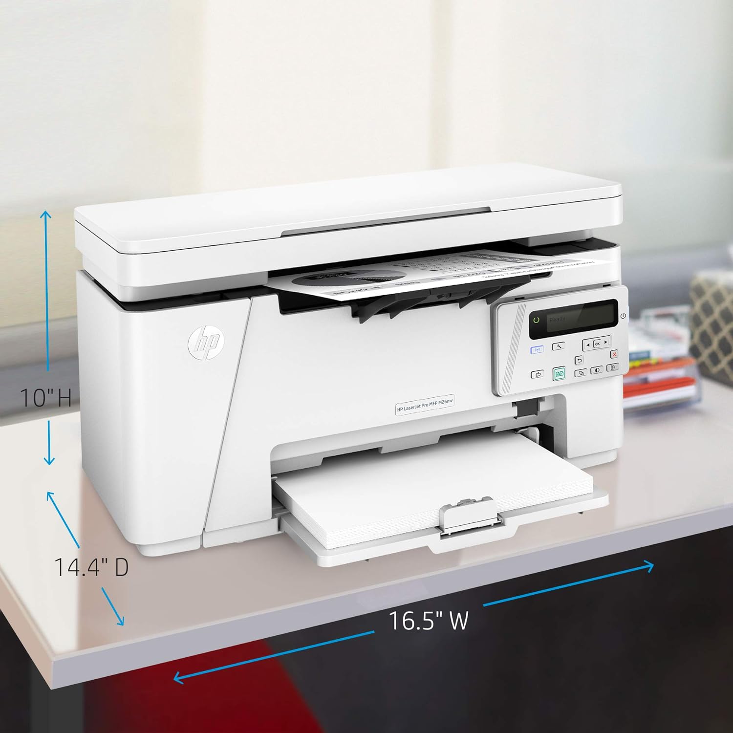 HP Laserjet Pro M26nw Wireless All-in-One Compact Laser Printer, Works with Alexa (T0L50A)