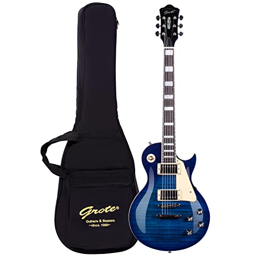 GROTE Guitar Solid Body Electric Guitar with Gigbag LPYS-006 (Purple)