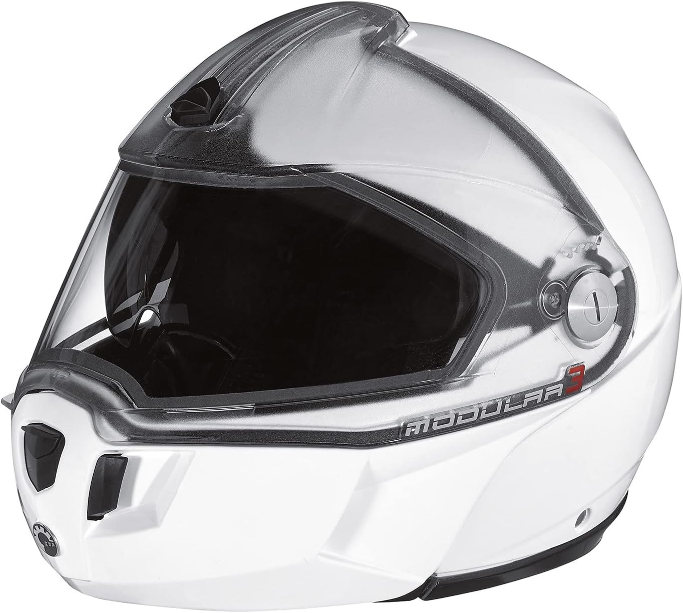 Ski-doo Modular 3 Snowmobiling Helmet-White 4479631401 (XX-LARGE, WHITE)