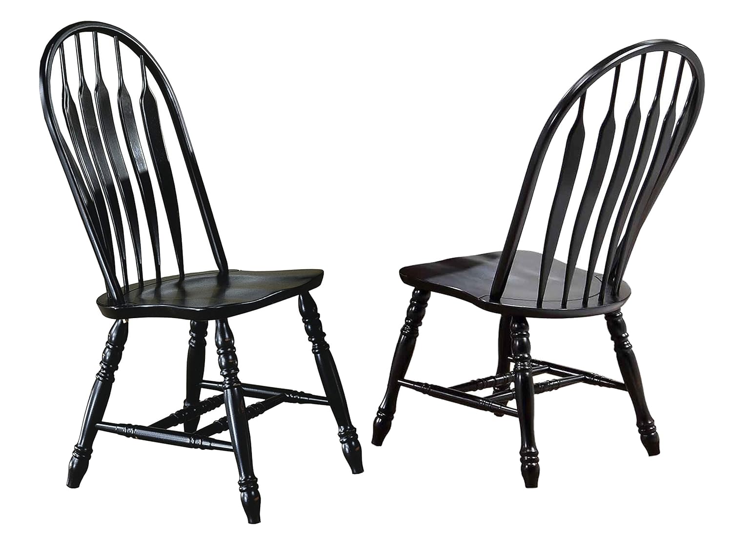 Sunset Trading Black Cherry Selections Dining Table Set, Large, Two Sizes, Distressed Antique