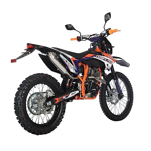 X-PRO Templar Dirt Bike with 5-Speed Manual Transmission 21"/18" Wheels | 250cc, All Lights, Electric/Kick Start, Zongshen Brand Engine