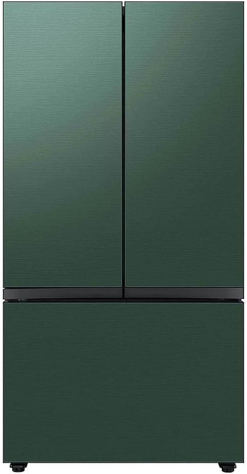 SAMSUNG Emerald Green Steel BESPOKE 3-Door French Door Refrigerator Top Panel