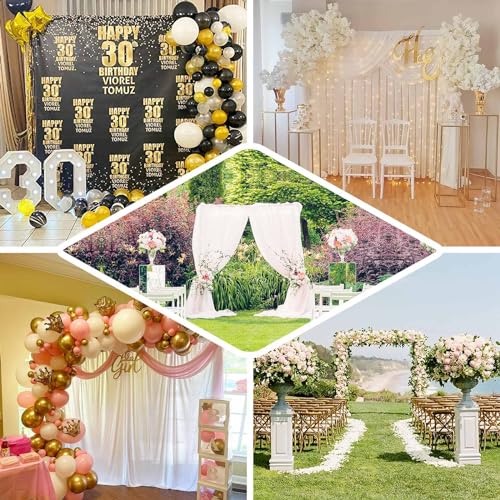Efavormart 10ft x 10ft Heavy Duty Pipe and Drape Kit Backdrop Support with Metal Steel Base for Wedding, Party, Event, Photography, and Exhibition Decoration