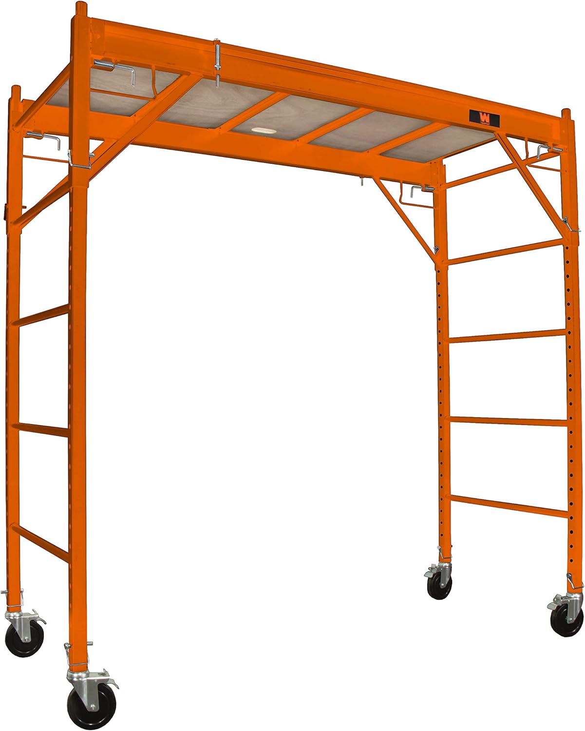 WEN 31110T Baker-Style 6.25 ft. Multi-Purpose 1000-Pound-Capacity Rolling Steel Scaffolding