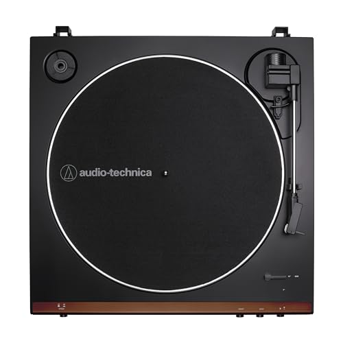 Audio-Technica AT-LP60X-BK Fully Automatic Belt-Drive Stereo Turntable, Black, Hi-Fidelity, Plays 33 -1/3 and 45 RPM Vinyl Records, Dust Cover, Anti-Resonance, Die-Cast Aluminum Platter