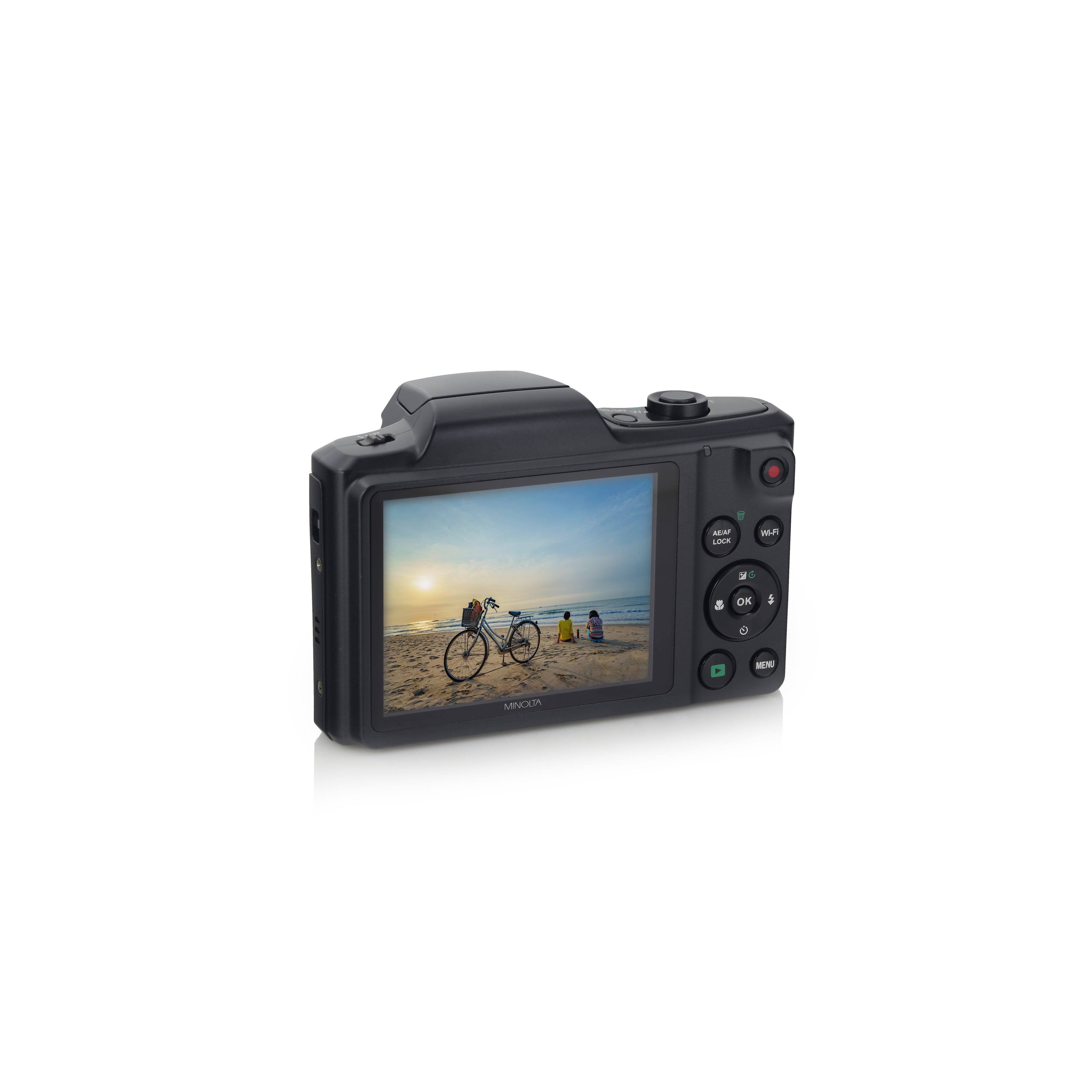 Minolta Mn22z-bk 20.0-Megapixel 1080p Full HD Wi-Fi Mn22z Digital Camera with 22x Zoom (Black)