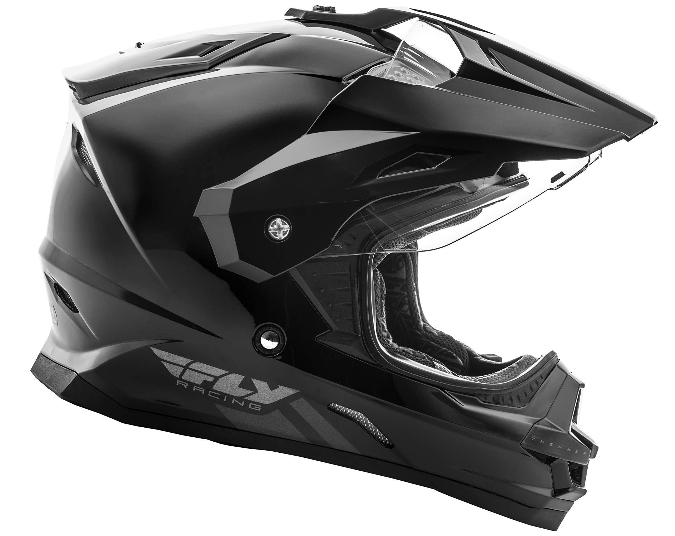Fly Racing Trekker Solid Helmet Silver