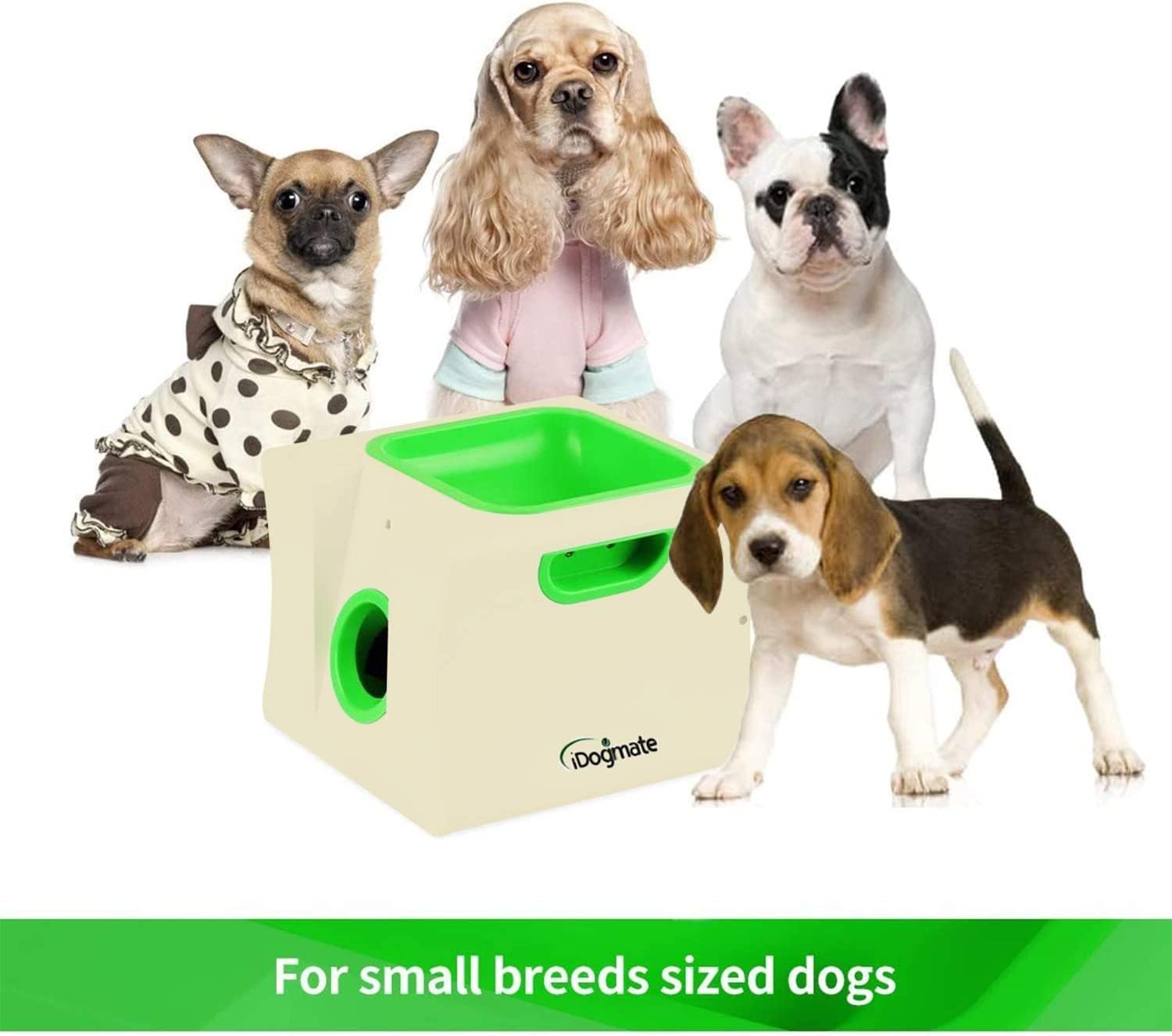 Small Interactive Ball Launcher with rechargeable, Automatic Dog Ball launcher for Mini Dog (Small Machine with 3 pcs 1.75inch Balls)