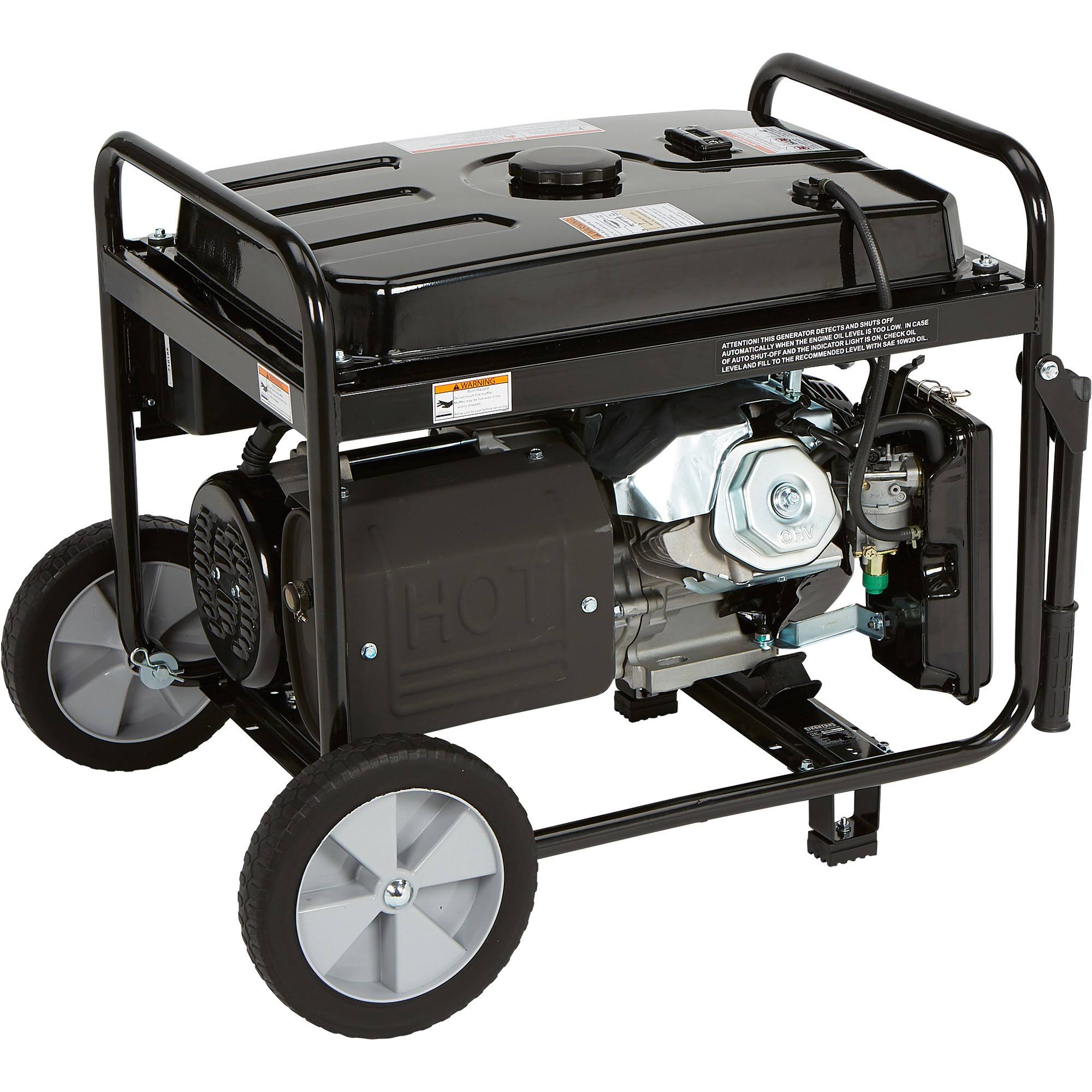 Ironton Portable Generator with Wheel Kit -7000 Surge Watts, 5500 Rated Watts 45808
