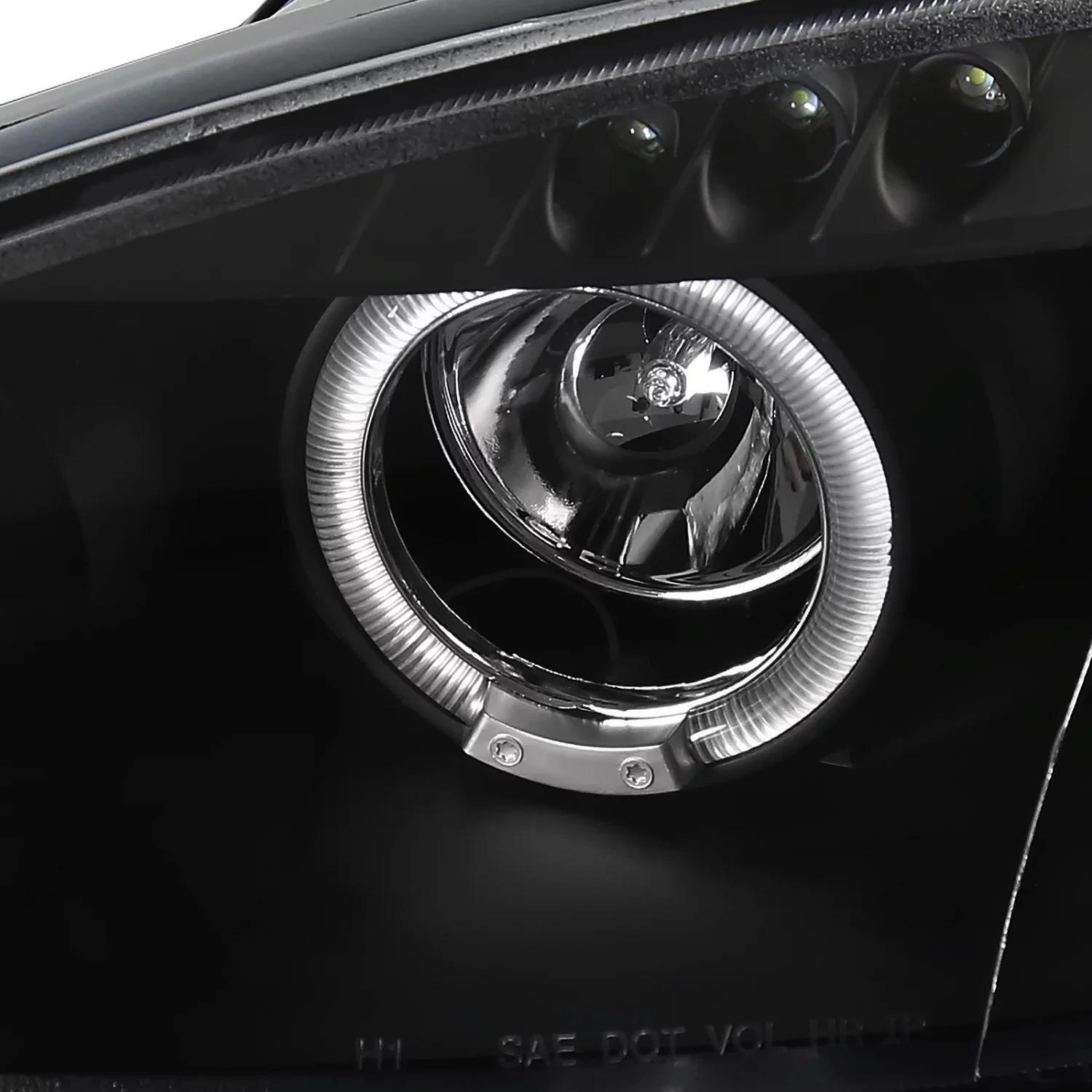 Spec-D Tuning Black Halo Projector Headlights Compatible with 2001-2005 Mazda Miata MX-5 Left + Right Pair Headlamps Assembly