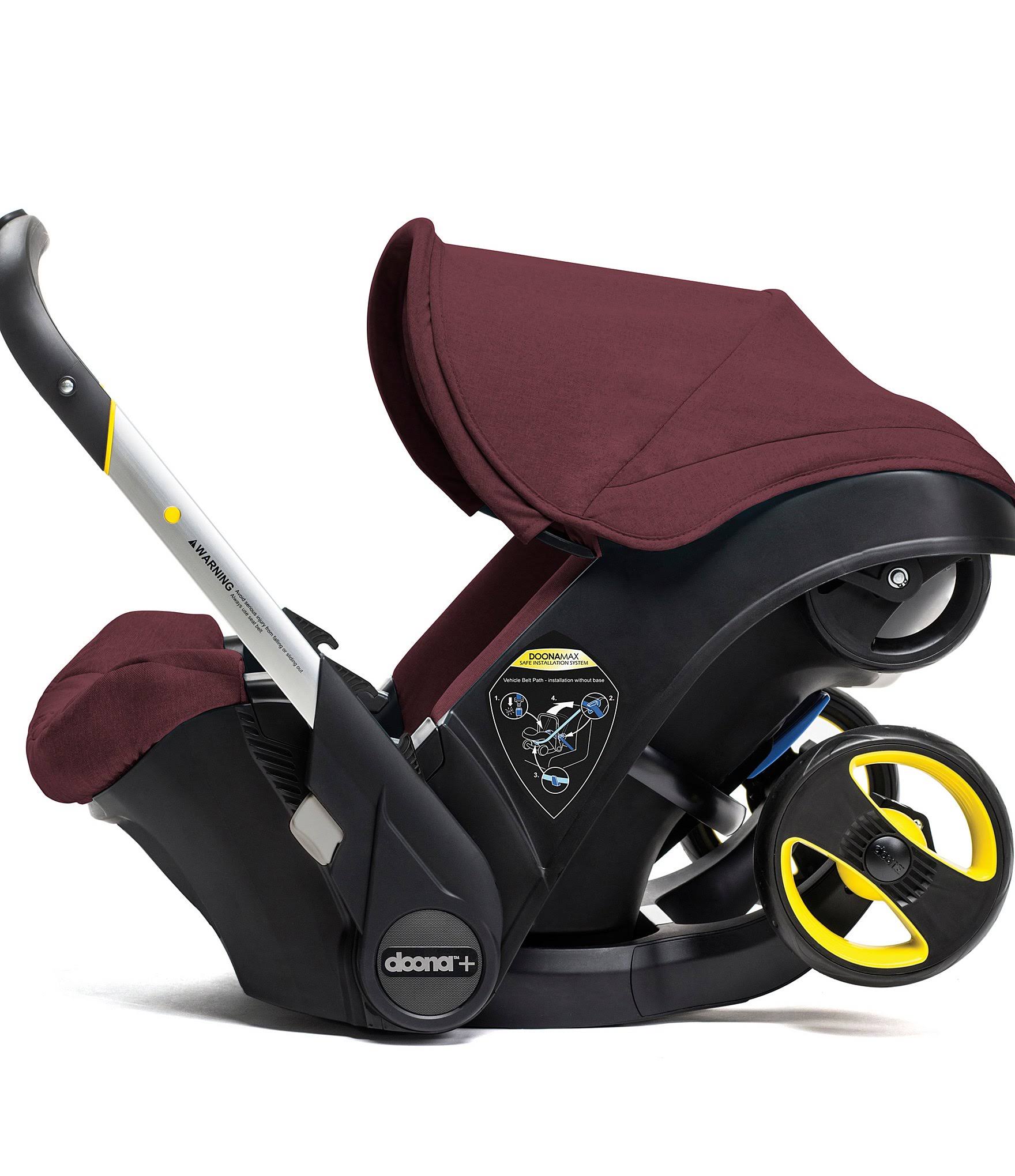 Doona Infant Car Seat Stroller with Base Burgundy Cherry