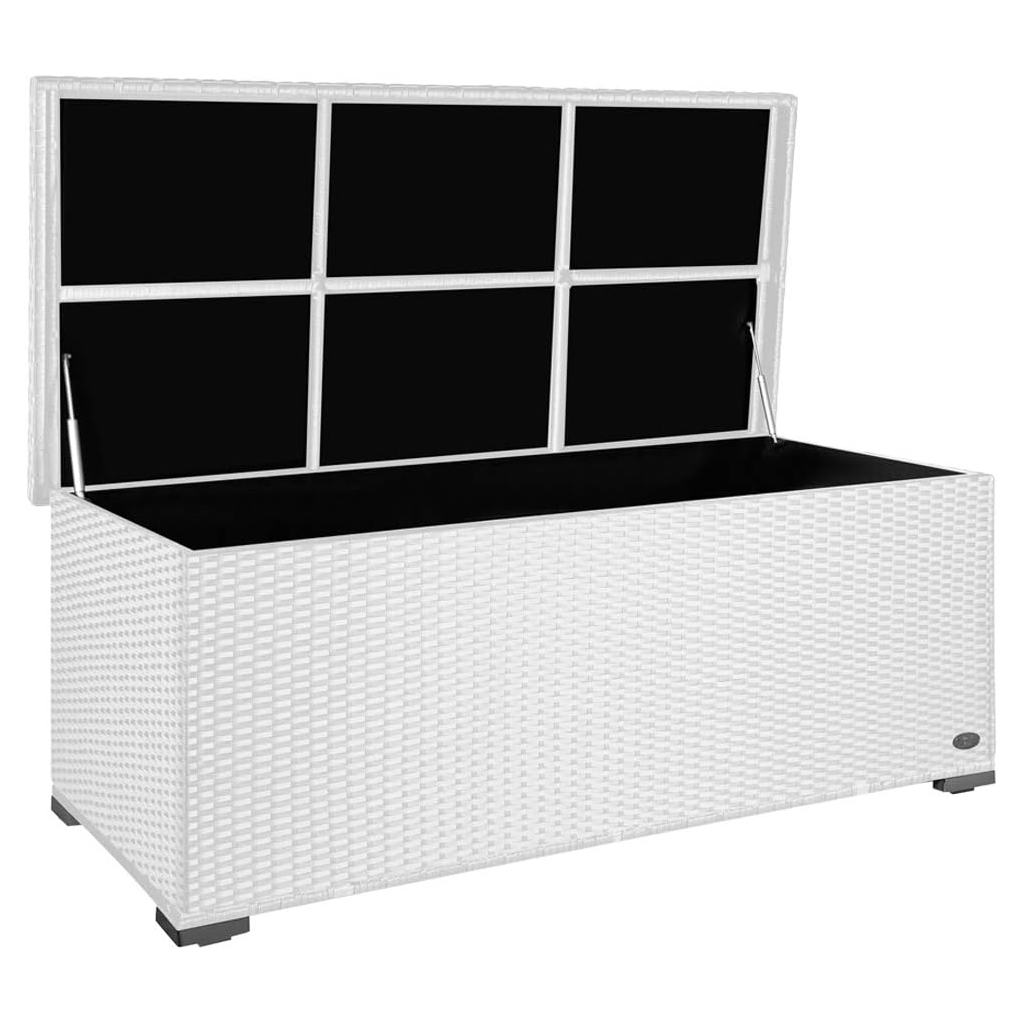 RS Trade 'Sienna' 650L poly-rattan garden cushion box