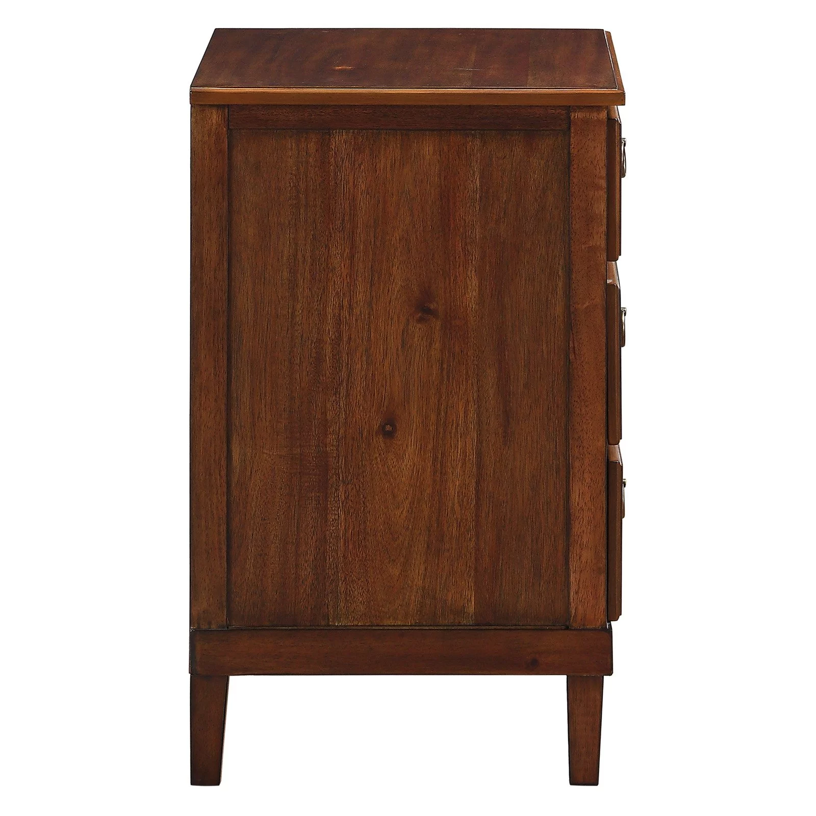 Comfort Pointe Cambridge Brown Finished Wood 3-Drawer Nightstand