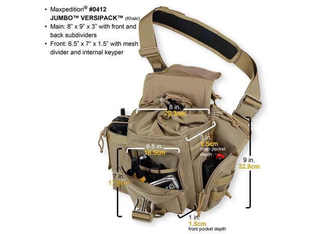 Maxpedition Jumbo Versipack, Black