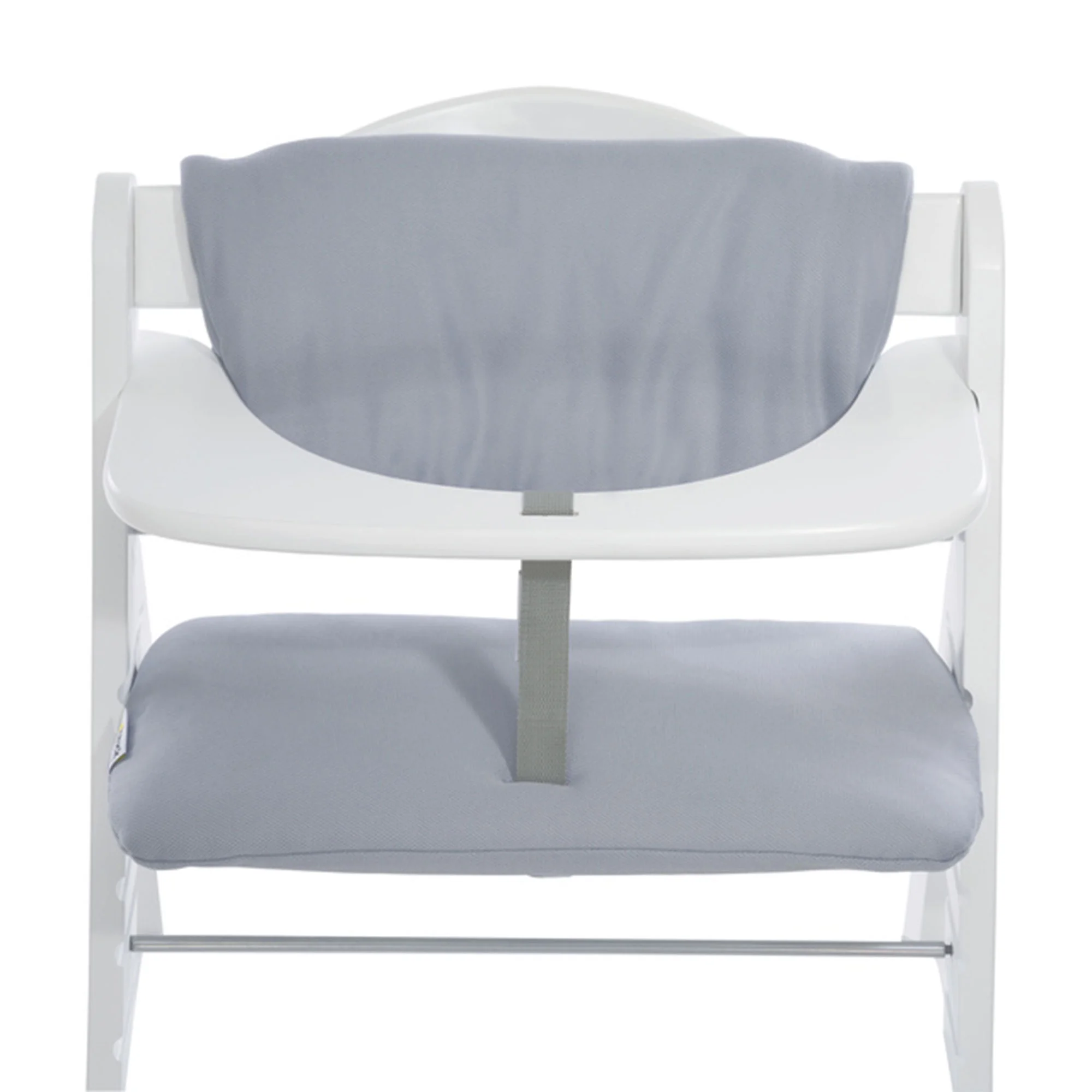 hauck AlphaPlus Grow Along Wooden High Chair w/Grey Tray & Seat Cushion