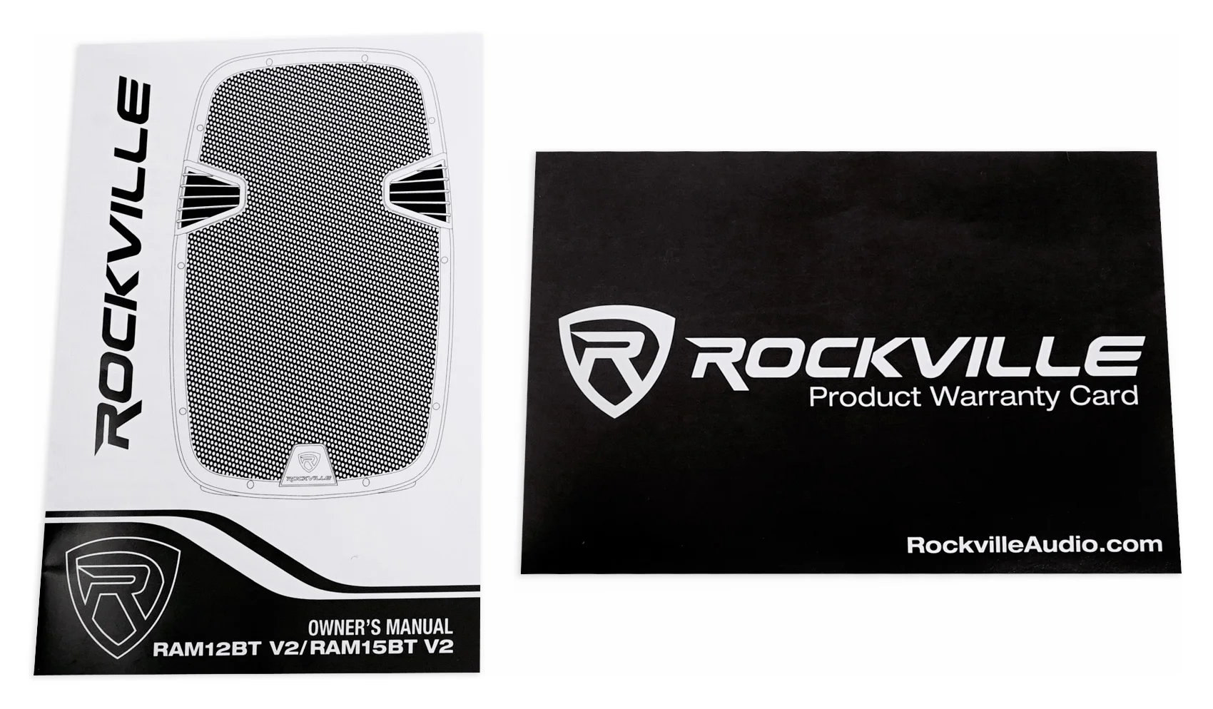 Rockville RAM12BT 12" Rechargeable Powered 600W DJ PA Speaker, 2 Mics, Bluetooth