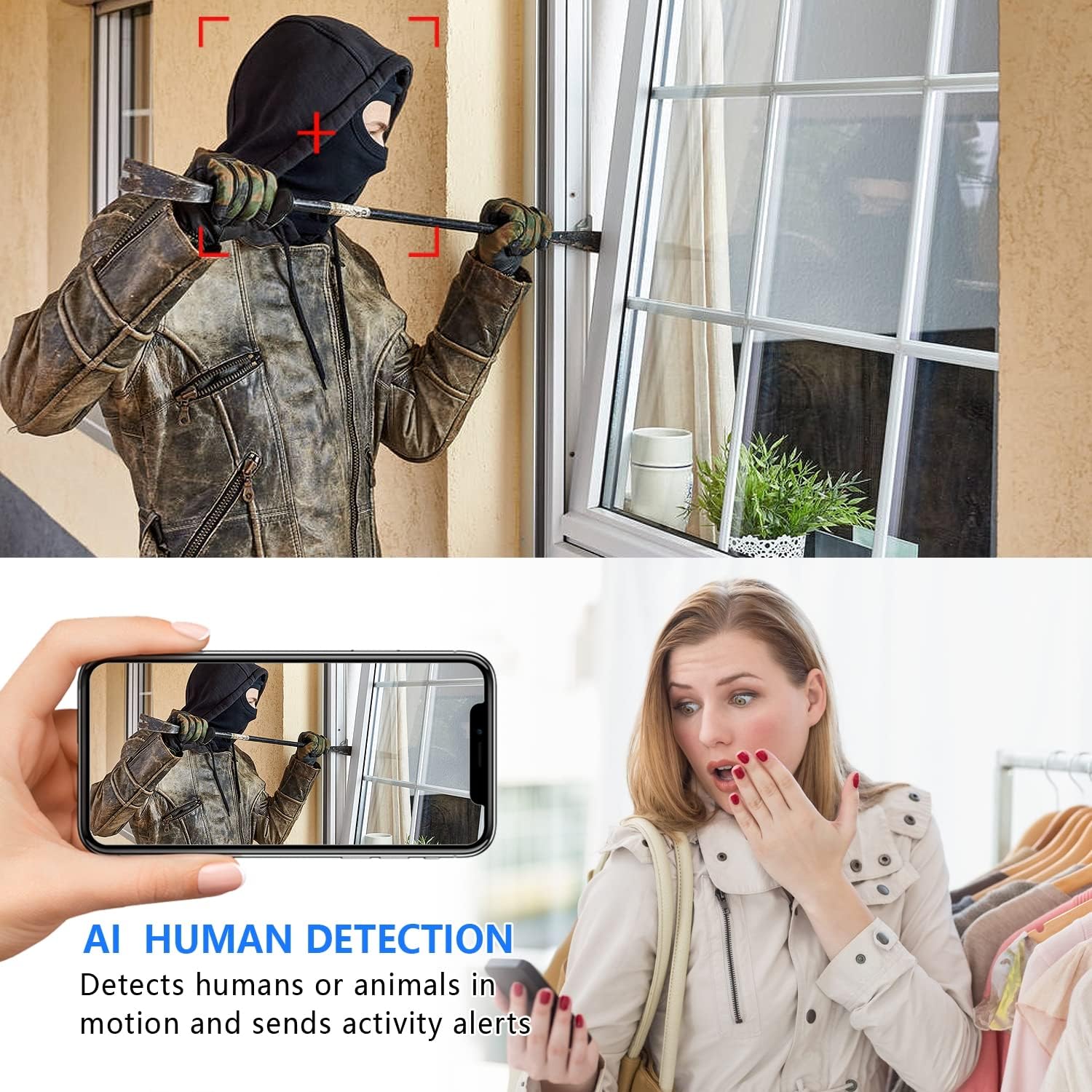 Smallest Spy WiFi Camera,HD1080P Wireless Remote Camera,Portable Wireless IP Camera, Nanny Cam,Baby Monitor with Night Vision,Motion Detection, Cloud Storage,Remote Viewing for iOS Android Phone APP Pack of 2
