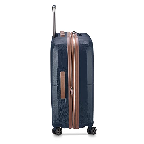 DELSEY Paris St. Tropez Hardside Expandable Luggage with Spinner Wheels, Black, Carry-on 21 Inch