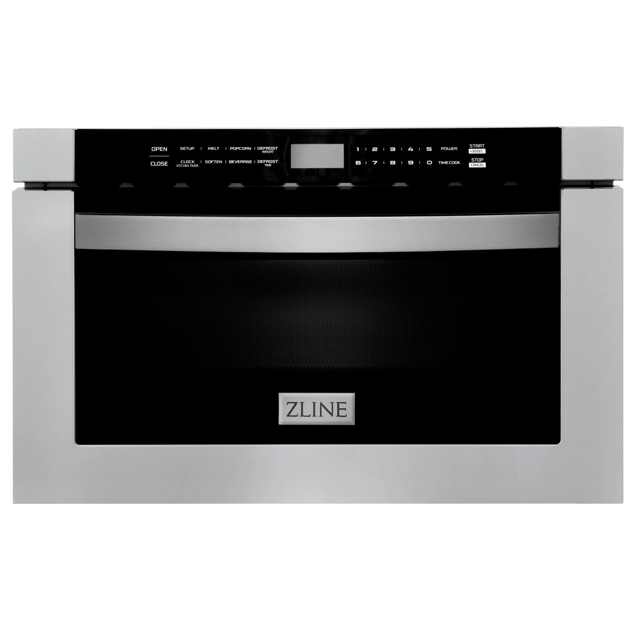 ZLINE 24" 1.2 cu. ft. Microwave Drawer in Black Stainless Steel