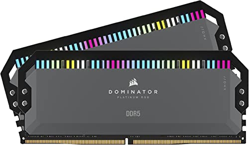 CORSAIR Dominator Platinum RGB DDR5 RAM with 32GB and 64GB
