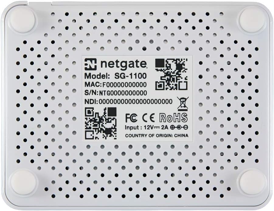 Netgate 1100 with pfSense® Plus Software - Network Security Firewall Appliance and VPN Router, for Home Office and Remote Work