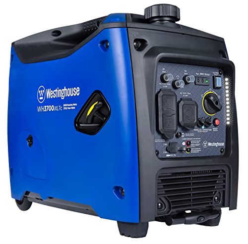 Westinghouse 5000 Peak Watt Super Quiet Dual Fuel Portable Inverter Generator, Remote Electric Start, Gas & Propane Powered, RV Ready 30A Outlet, Parallel Capable, Blue/Black