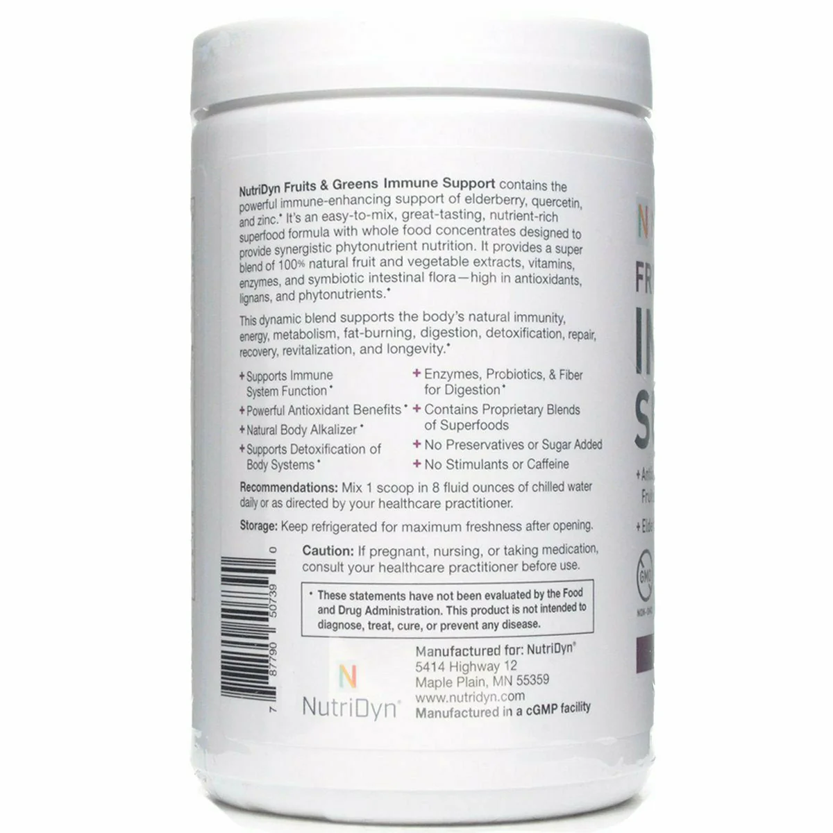 Fruits & Greens Immune Support by Nutri-Dyn - Kansas Nuitrition - HNZSDS