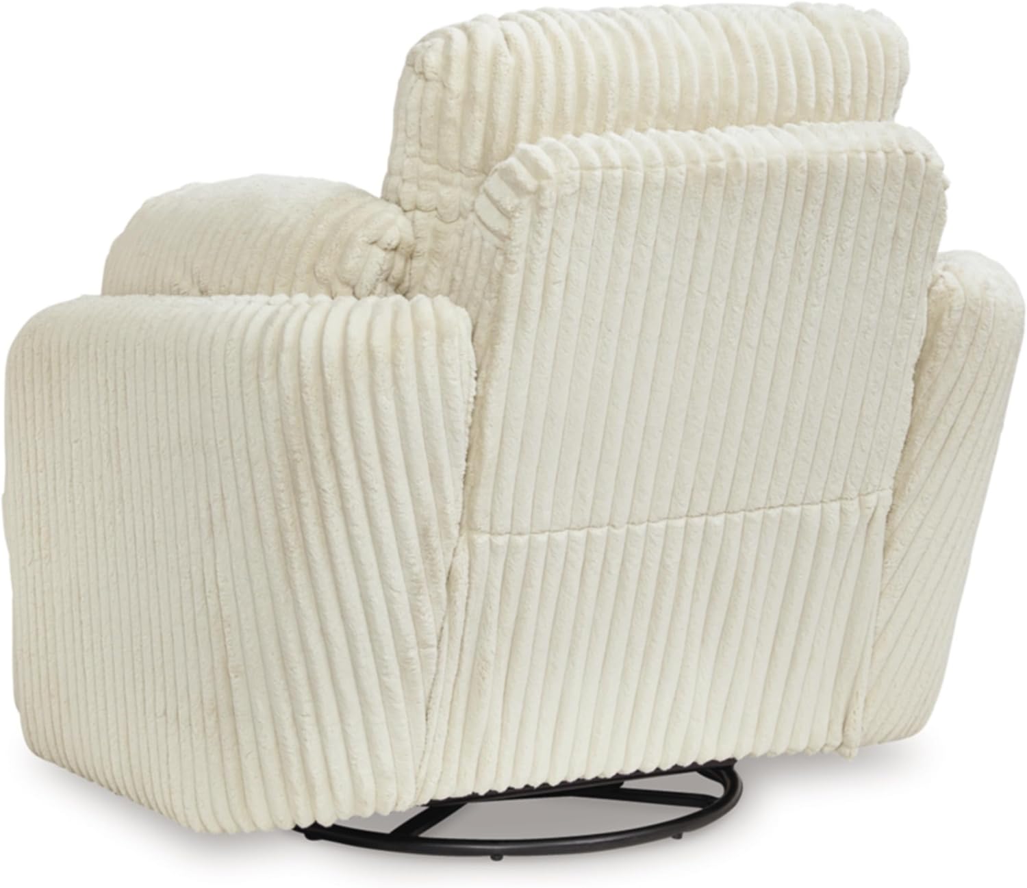 Signature Design by Ashley Tie-Breaker Swivel Glider Recliner, 40" W x 39" D x 37" H, White
