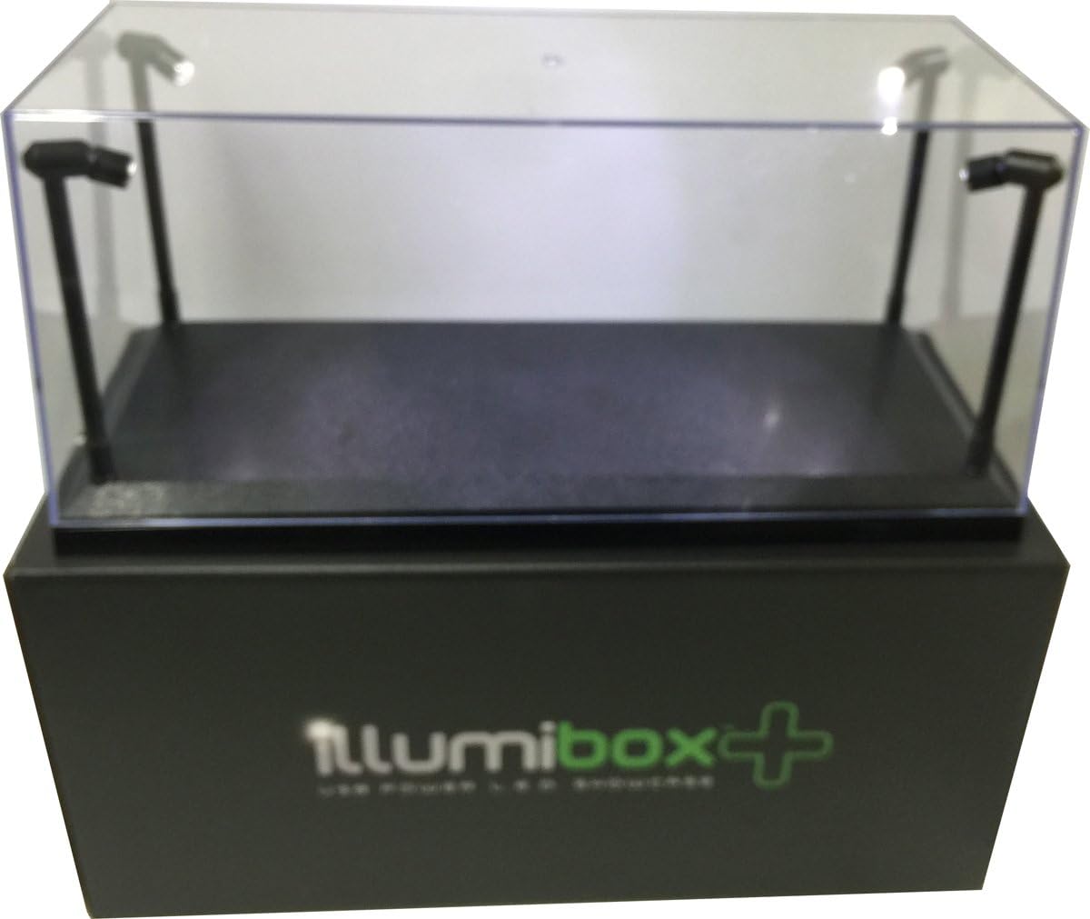 Illumibox MJ14001 Showcase 1: 18 x+ USB Powered Led Black Base Display, Clear Pack of 2
