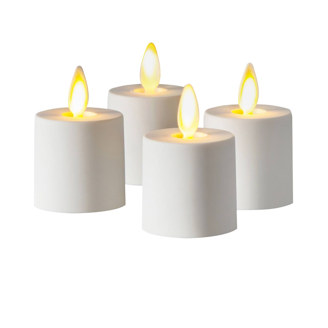 Set of Four Luminara Moving Flame Tealights