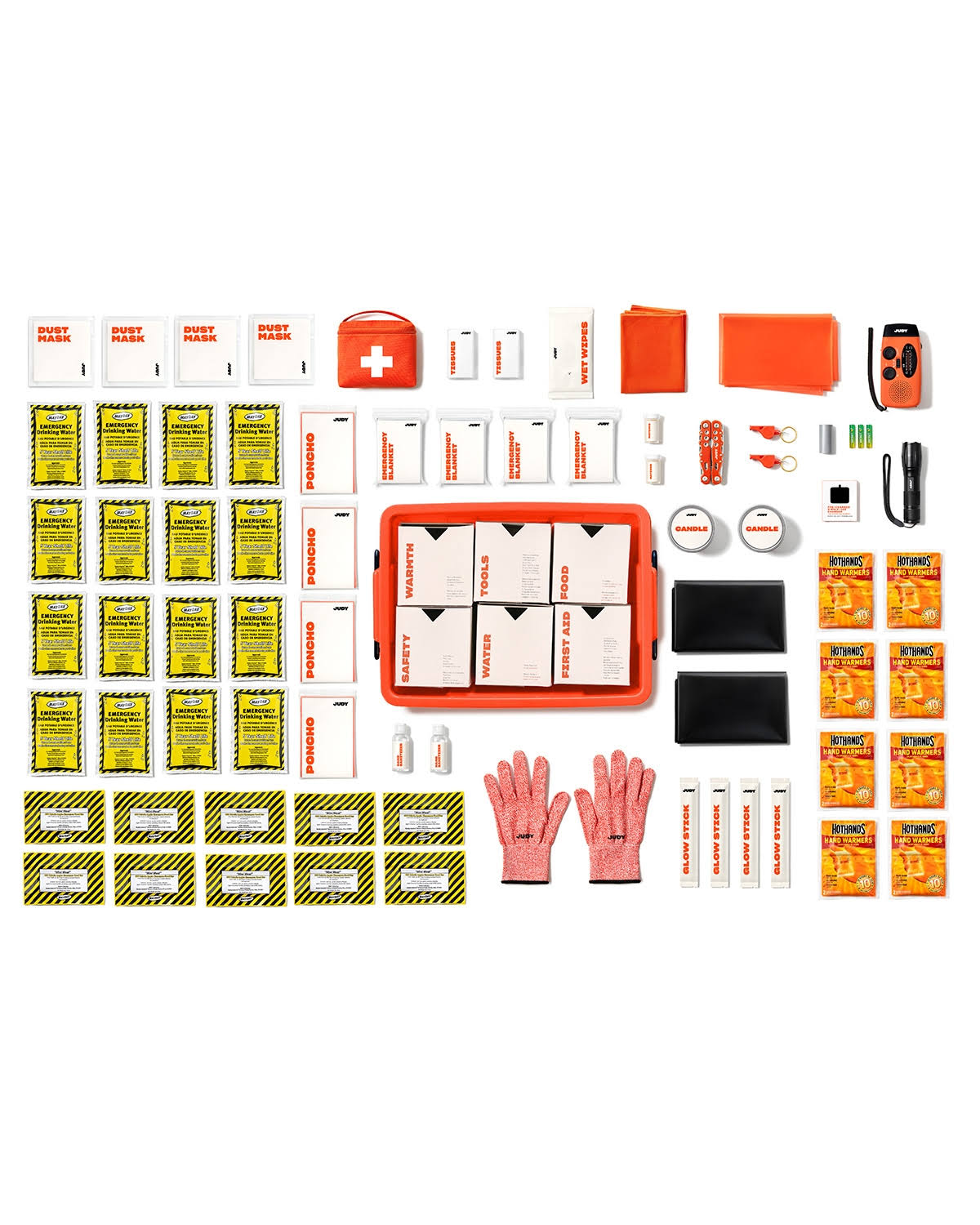 Judy The Safe: Emergency Preparedness Kit - Orange
