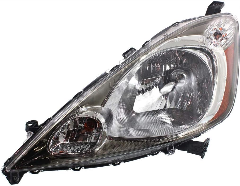 For Honda Fit Headlight Assembly 2009 2010 2011 Passenger Side | Halogen | Chrome Interior | Sport Model | HO2503137 | 33100TK6A11