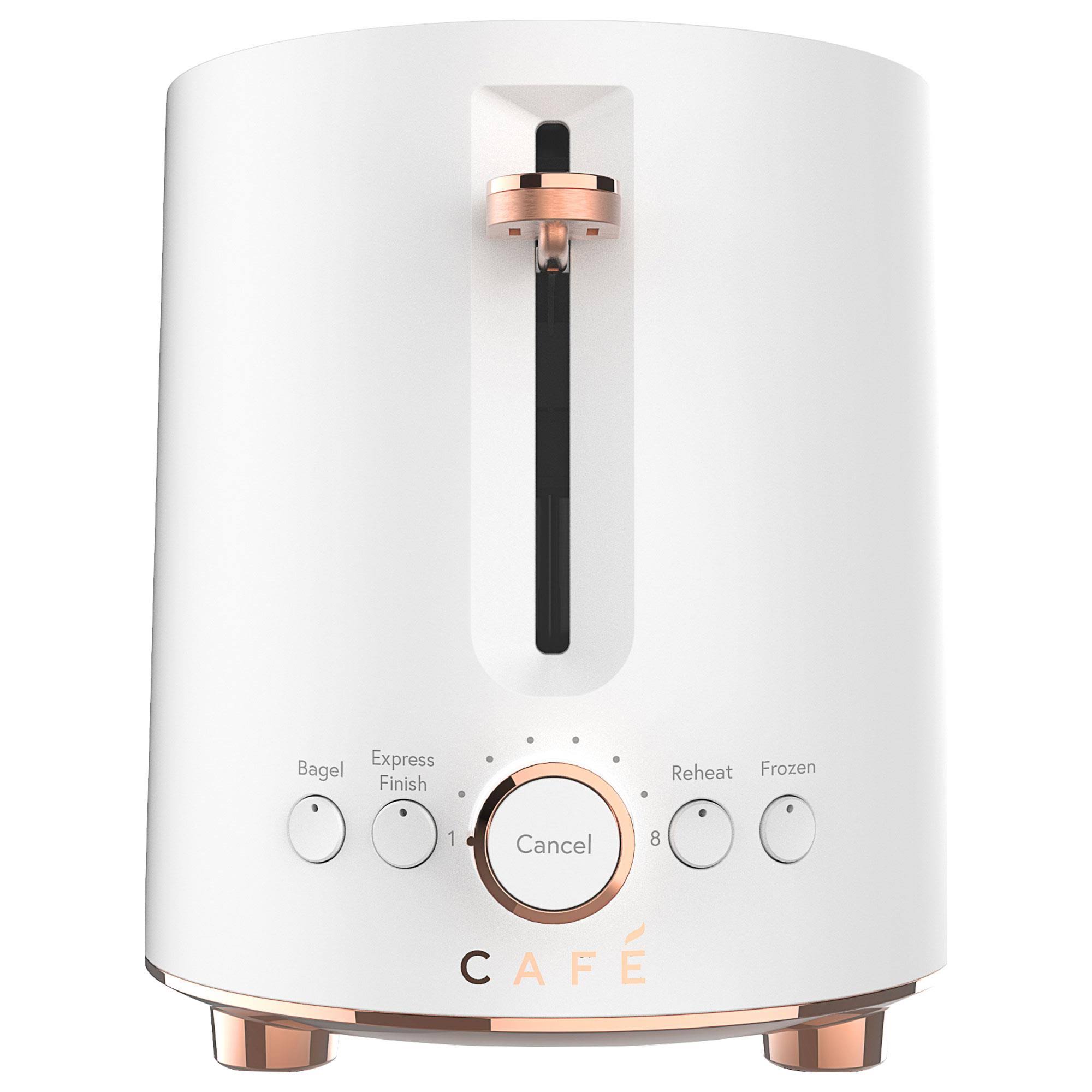 Cafe Express Finish Matte White 2-Slice Toaster