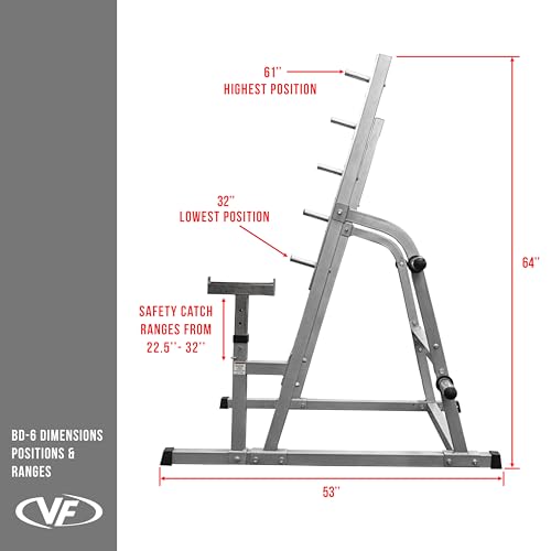 Valor Fitness Bench Press and Squat Rack Combo Half Power Cage w/ Adjustable Spotter Arms