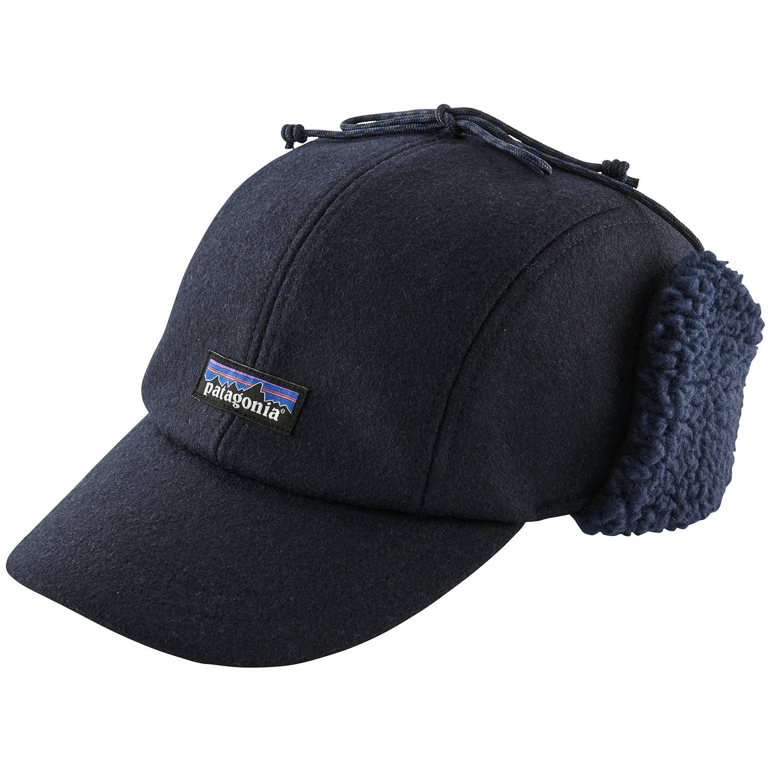 Patagonia Recycled Wool Ear Flap Cap, Classic Navy / Medium