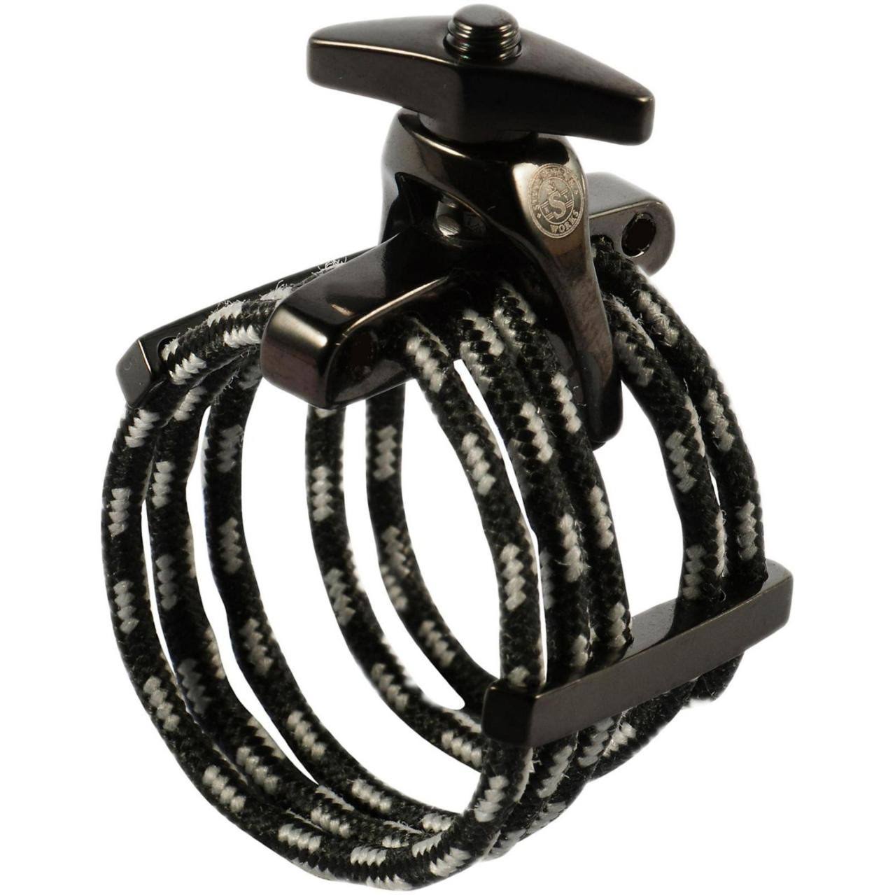 Silverstein Works Carbon Black Ligature Medium HR Soprano Sax