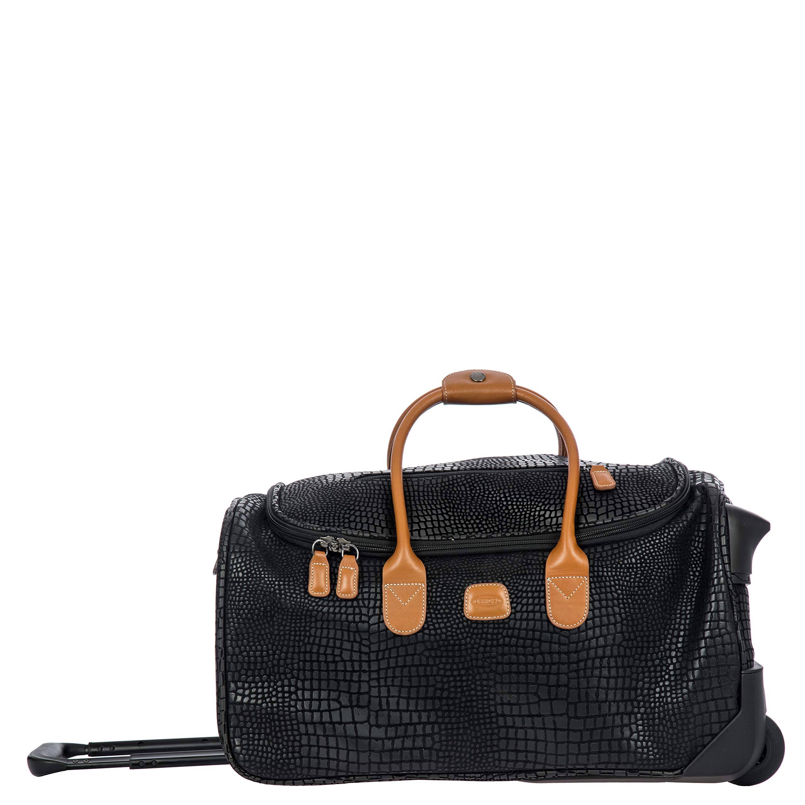 Bric&s My Safari 21x22 Carry-On Rolling Duffle Black