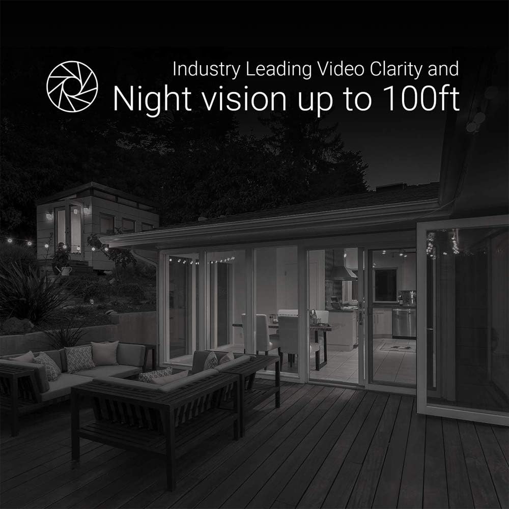 EZVIZ Security Camera Outdoor 1080P WiFi, 100ft Night Vision, Weatherproof, Smart Motion Detection Zone, 2.4GHz WiFi Only(C3WN, 3 Packs)