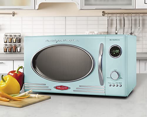 Nostalgia Retro Countertop Microwave Oven