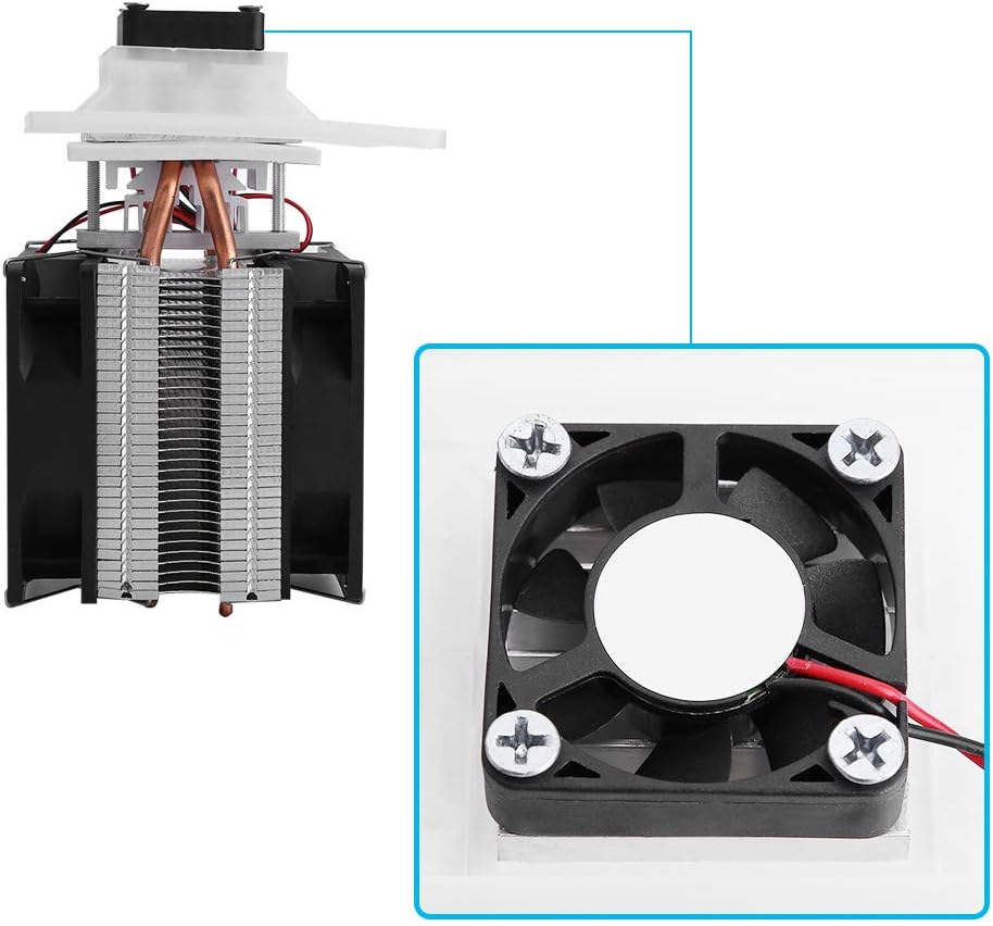 12V Semiconductor Refrigeration Thermoelectric Peltier Air Cooling Dehumidification System Cooler Fan Cooling System Kit 175x100x98 mm