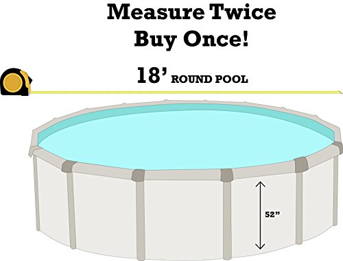 Smartline Boulder Swirl 18-Foot Round Liner | UniBead Style | 52-Inch Wall Height | 25 Gauge Virgin Vinyl Material | Strong and Durable Liners | Designed for Steel Sided above-Ground Swimming Pools