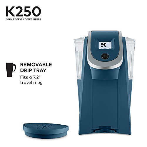 Keurig K250 Coffee Maker, Single Serve K-Cup Pod Coffee Brewer, With Strength Control, Plum Grey