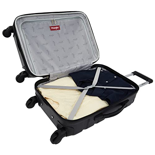Wrangler 5 Piece Elysian Luggage and Accessories Set, Red