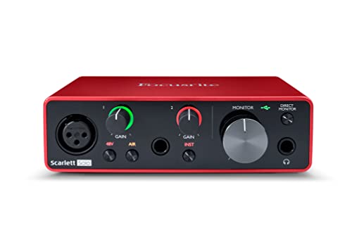 Sony MDR7506 Professional Large Diaphragm Headphone & Focusrite Scarlett Solo 3rd Gen USB Audio Interface, for The Guitarist, Vocalist, Podcaster or Producer